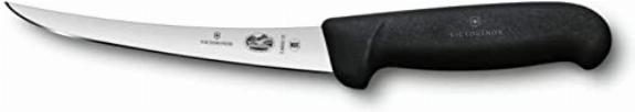 Victorinox Ausbeinmesser Fibrox gerade, Klinge gebogen; Klingenlänge 15 cm, 28.4 cm (L); silber/schwarz