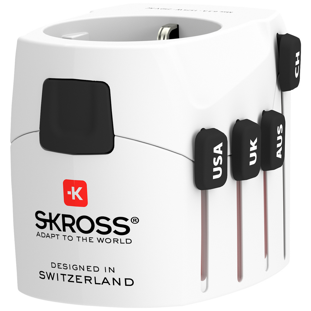 Skross Reiseadapter Pro, Anpassbarer Adapterstecker Für Reisen Nach Uk, Australien, China Oder Die Usa, Kompakter & Sicherer Universaladapter - Image 4