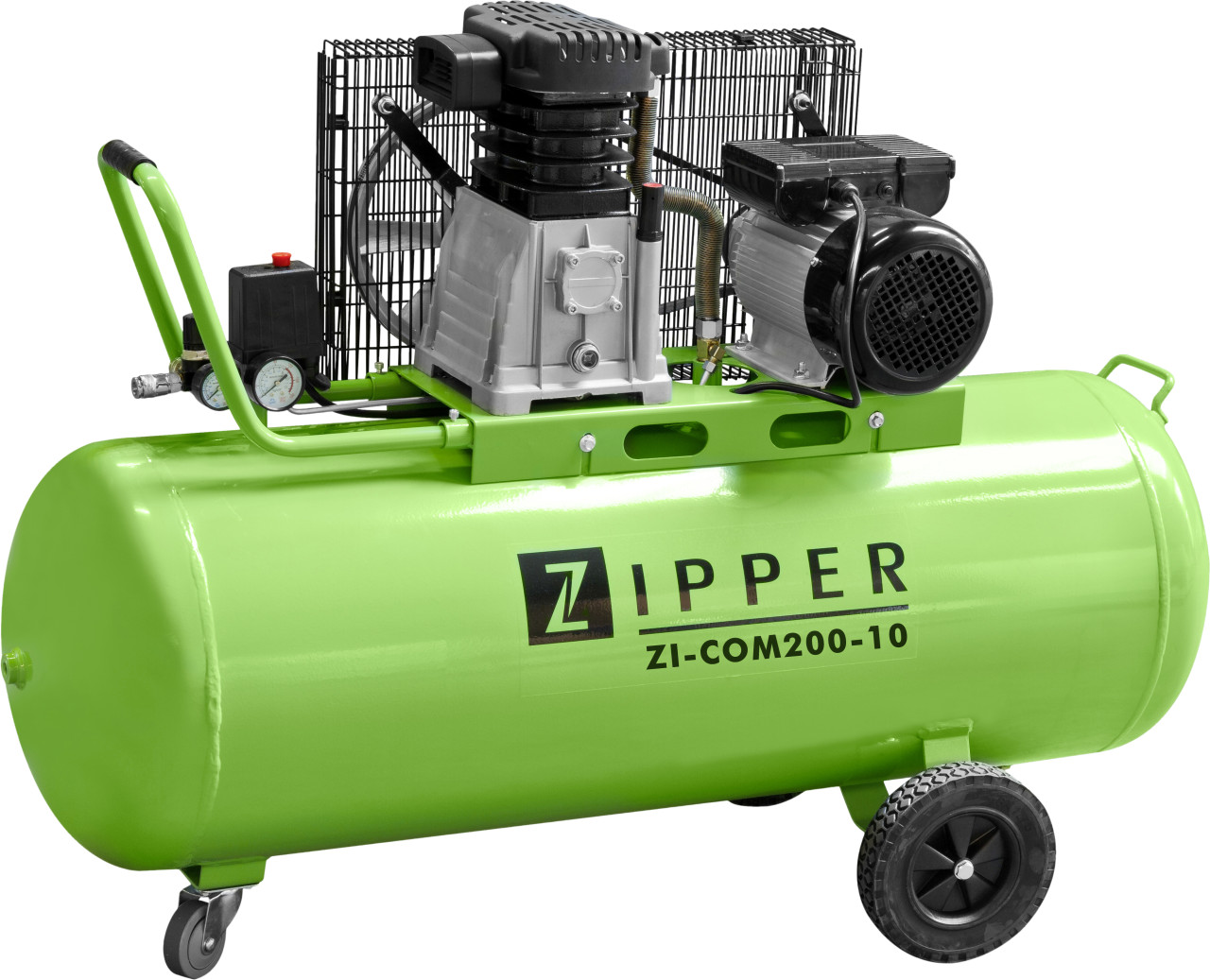 Zipper Schwarz/Grün Kompressor, Kompressor (200 L, 10 Bar) - Image 3