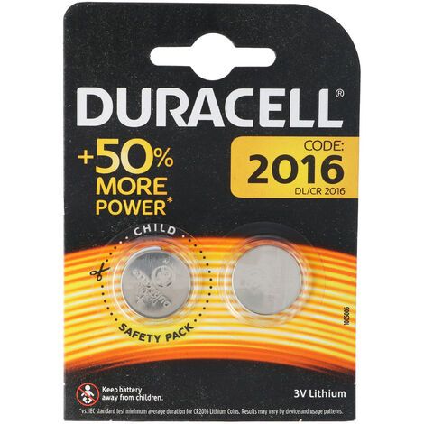 Duracell Cr 2016 3V Lithium-Knopfzellenbatterien, 2 Stück - Bild 3