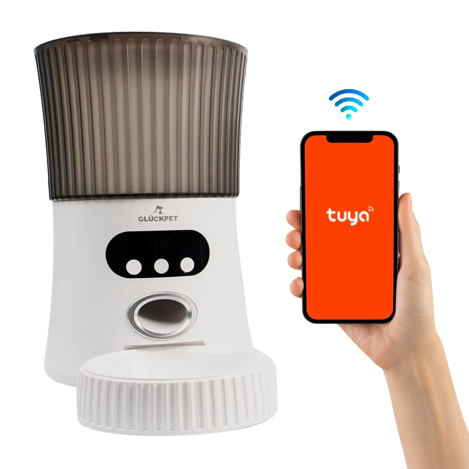 Mangiatoia Automatica Per Cani E Gatti Con Controllo Wi-fi Tramit