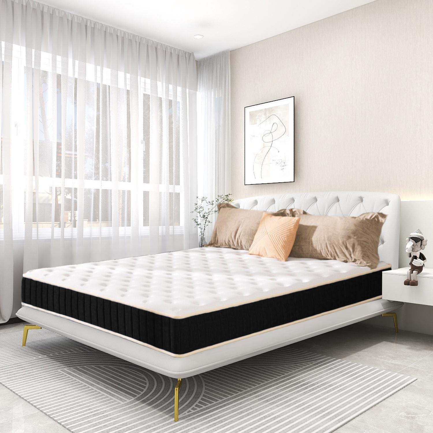 Bolli - Matelas 140x200cm Matelas Memoire De Forme Luxe Matelas De Lit