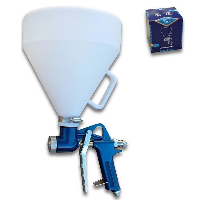 Walmec Aerografo Professionale Con Serbatoio Superiore Nylon 4,75 Lt 4,5 - 6,0 - 8,0 Mm Mm WALMEC