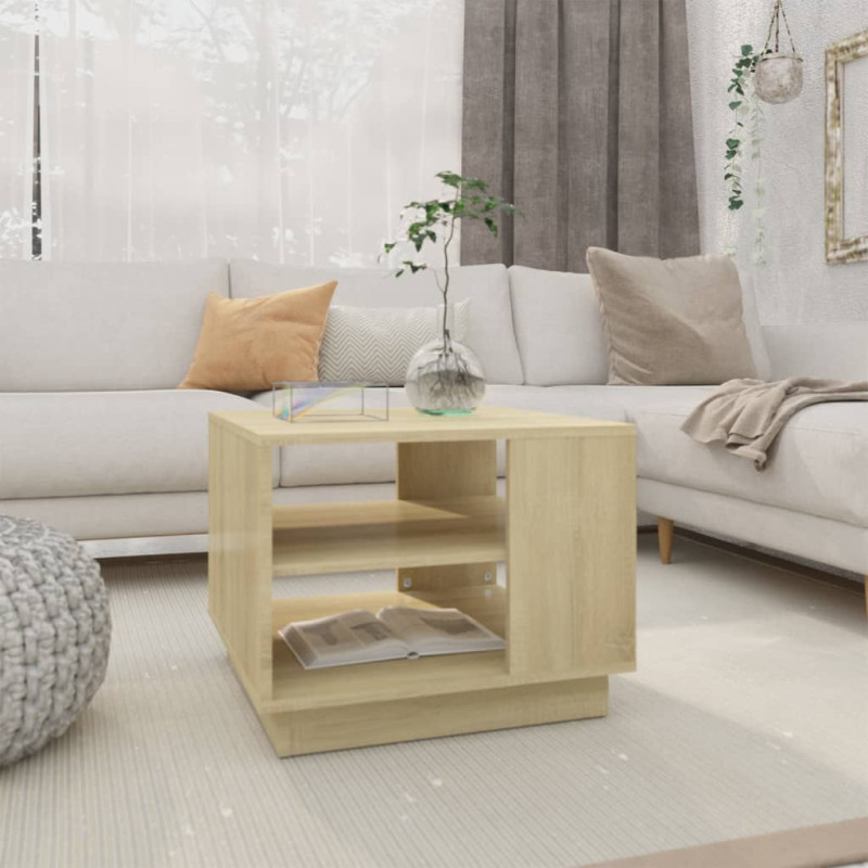 Tavolino Da Salotto Rovere Sonoma 55x55x43 Cm In Truciolato Vidaxl