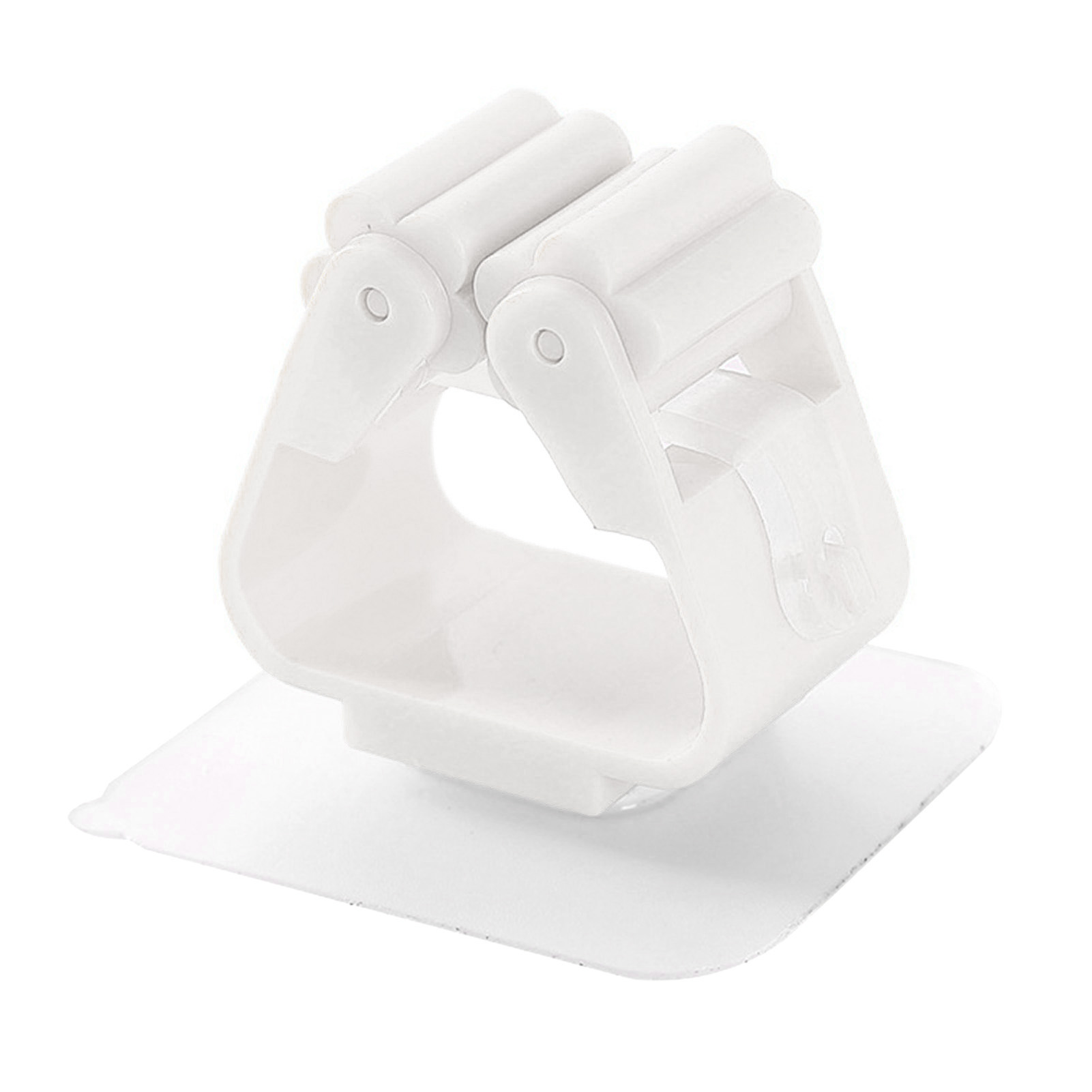 Support mural pour balai et serpillière, adhérence forte, plastique blanc, lot de 3