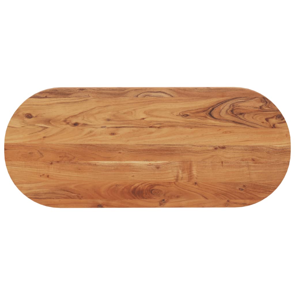 Vidaxl Dessus De Table 100x40x3,8 Cm Ovale Bois Massif D'Acacia