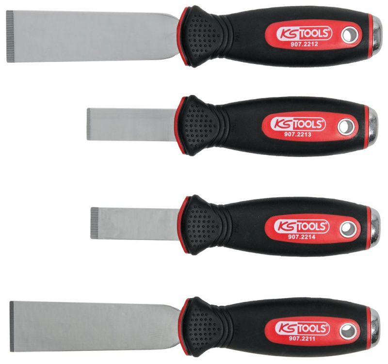 Ks Tools Edelstahl Schabmeißel-Satz, 4-Tlg - 907.2210 4042146099124
