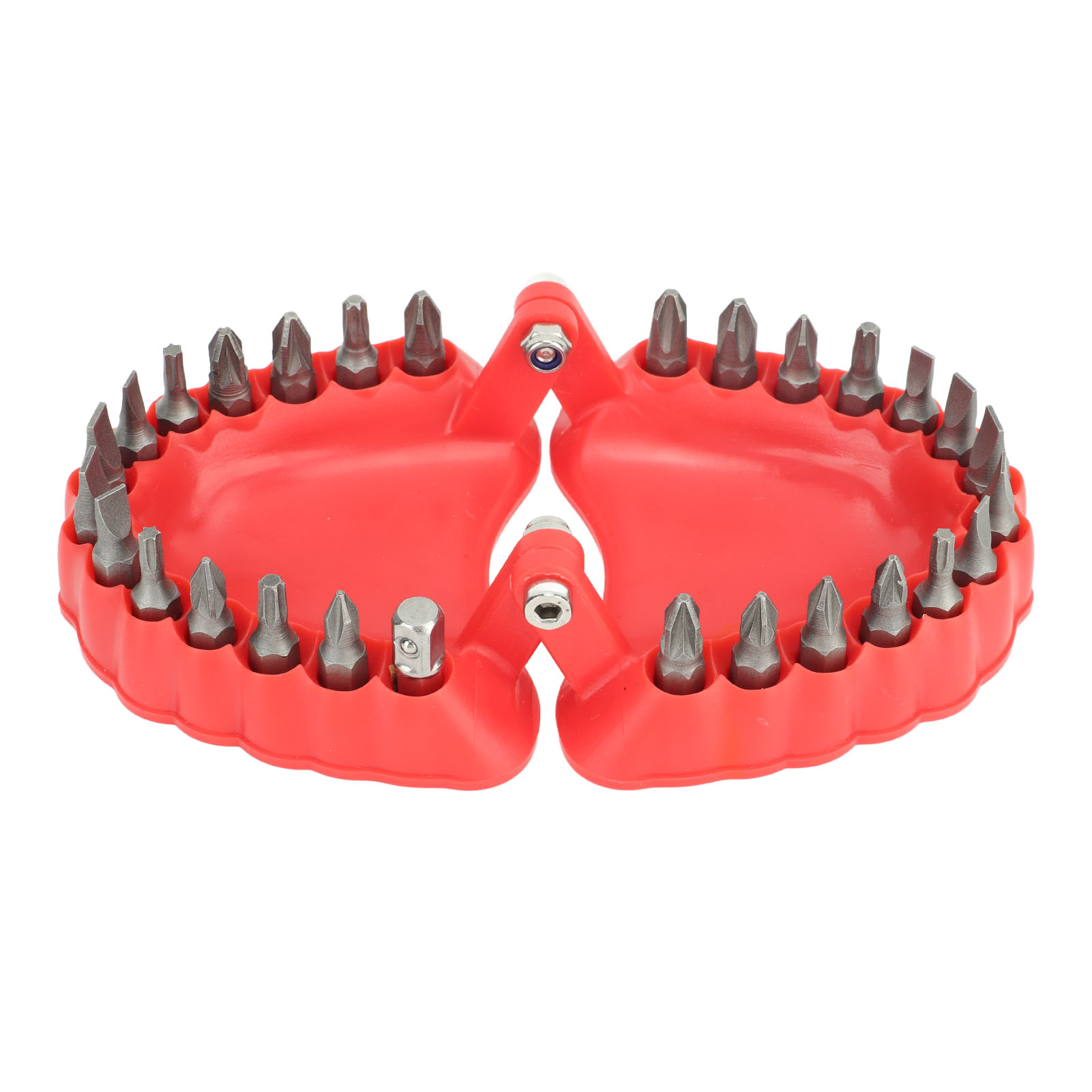Organisateur de 28 forets pour tournevis, modèle prothèse dentaire 3D, rouge