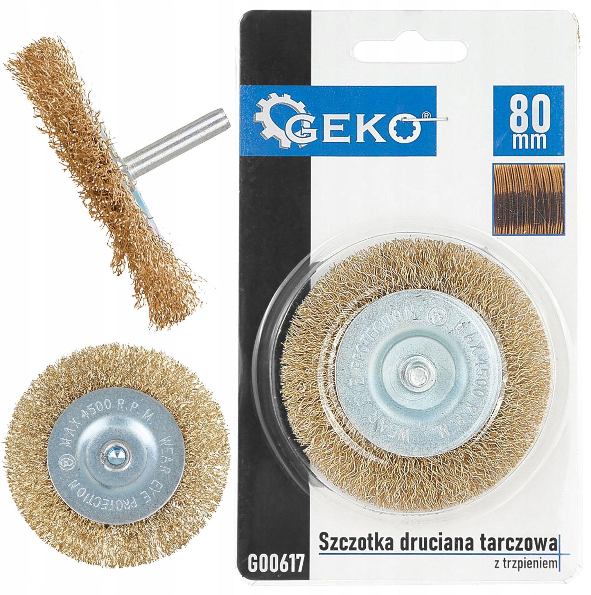 Reinigungsbürste Geko Messing 80 Mm Stiel 6 Mm