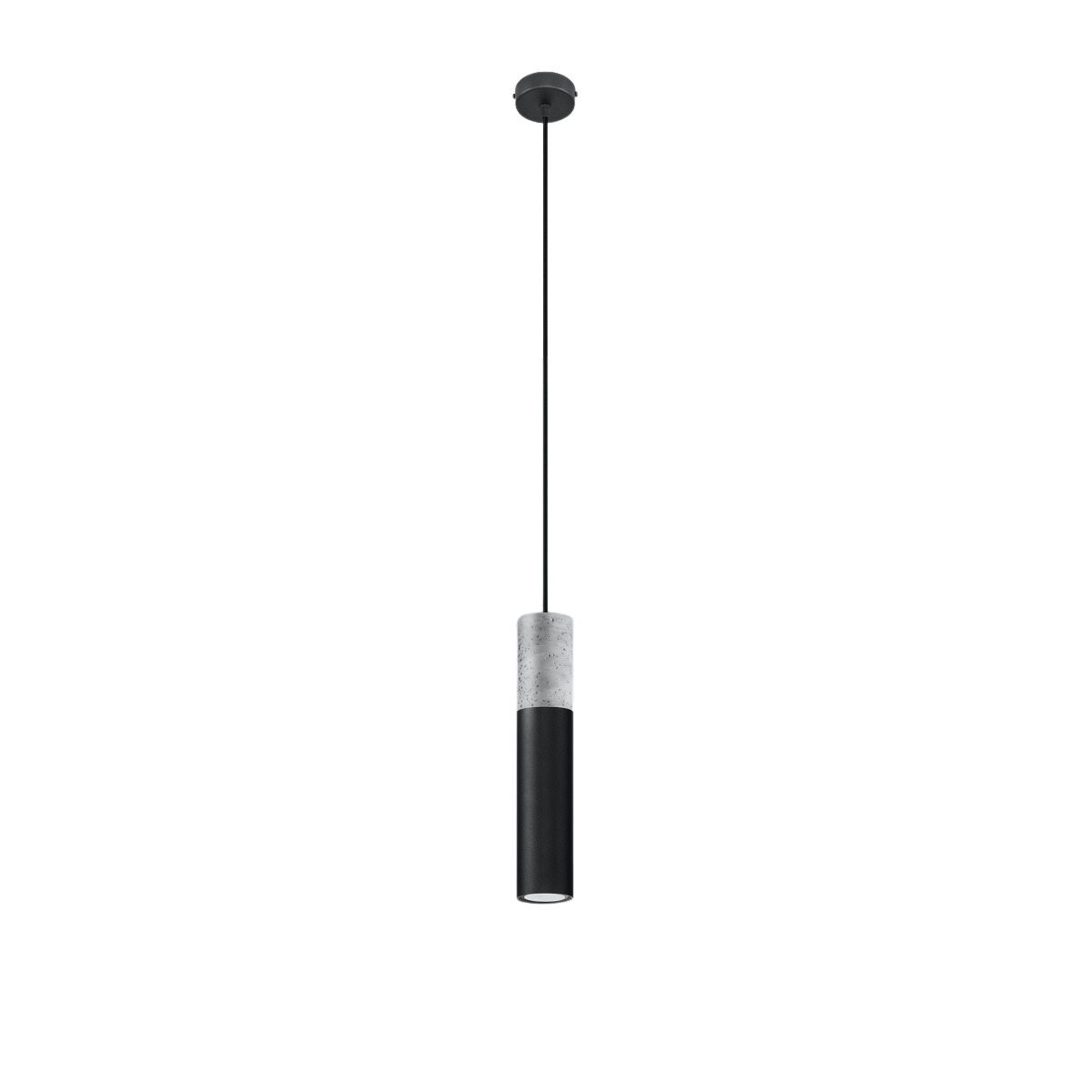 Sollux Schwarz Borigio 1 Gu10 E Beton-Pendelleuchte Sl.0650