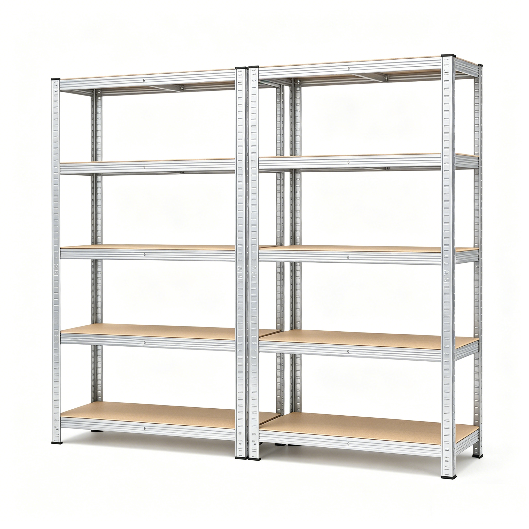 Songmics – Lot De 2 Étagères De Rangement Réglables 5 Niveaux – Métal