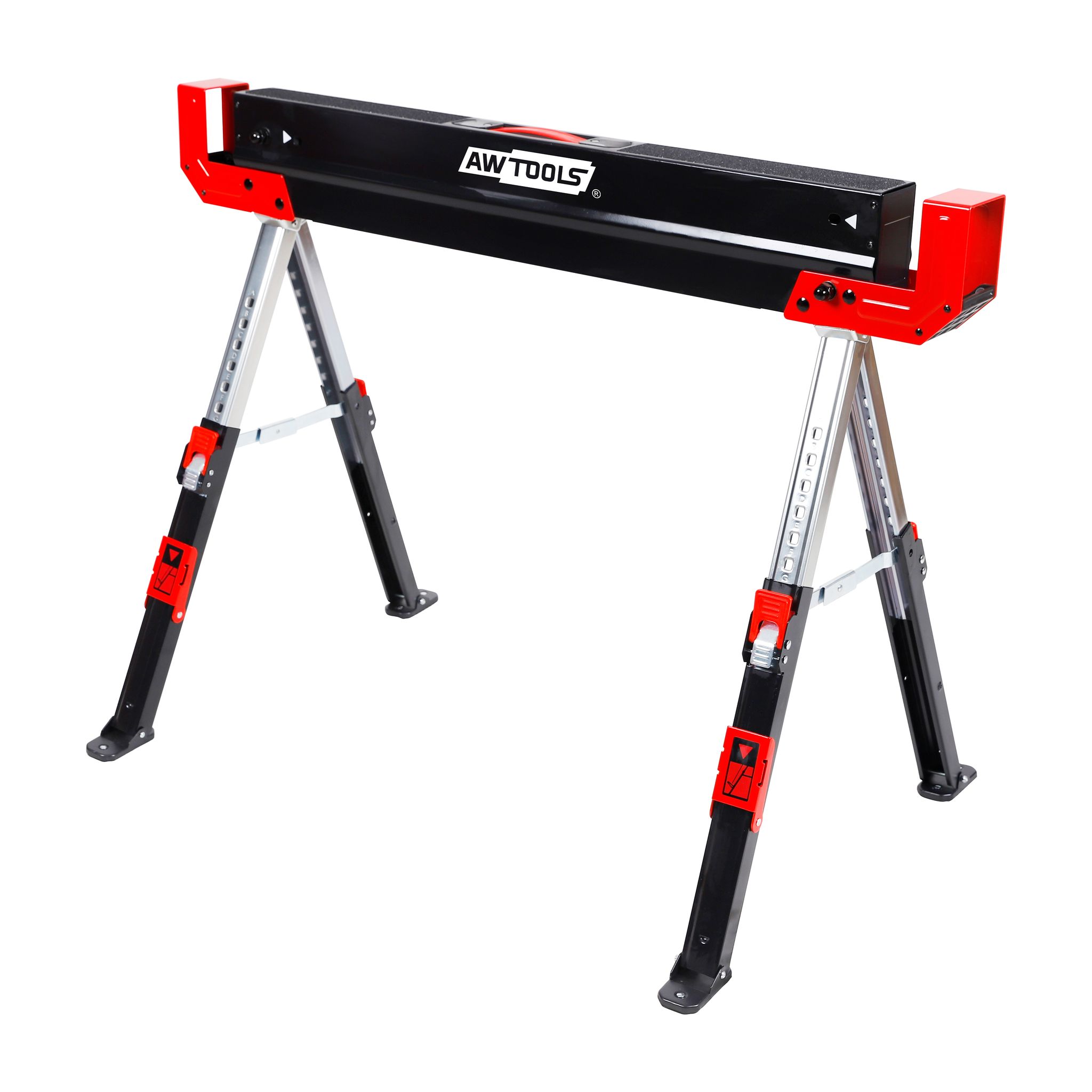 Cavalletto Regolabile Awtools, Lunghezza 98-115 Cm, Altezza 62-82 Cm, Portata 600 Kg. COCO