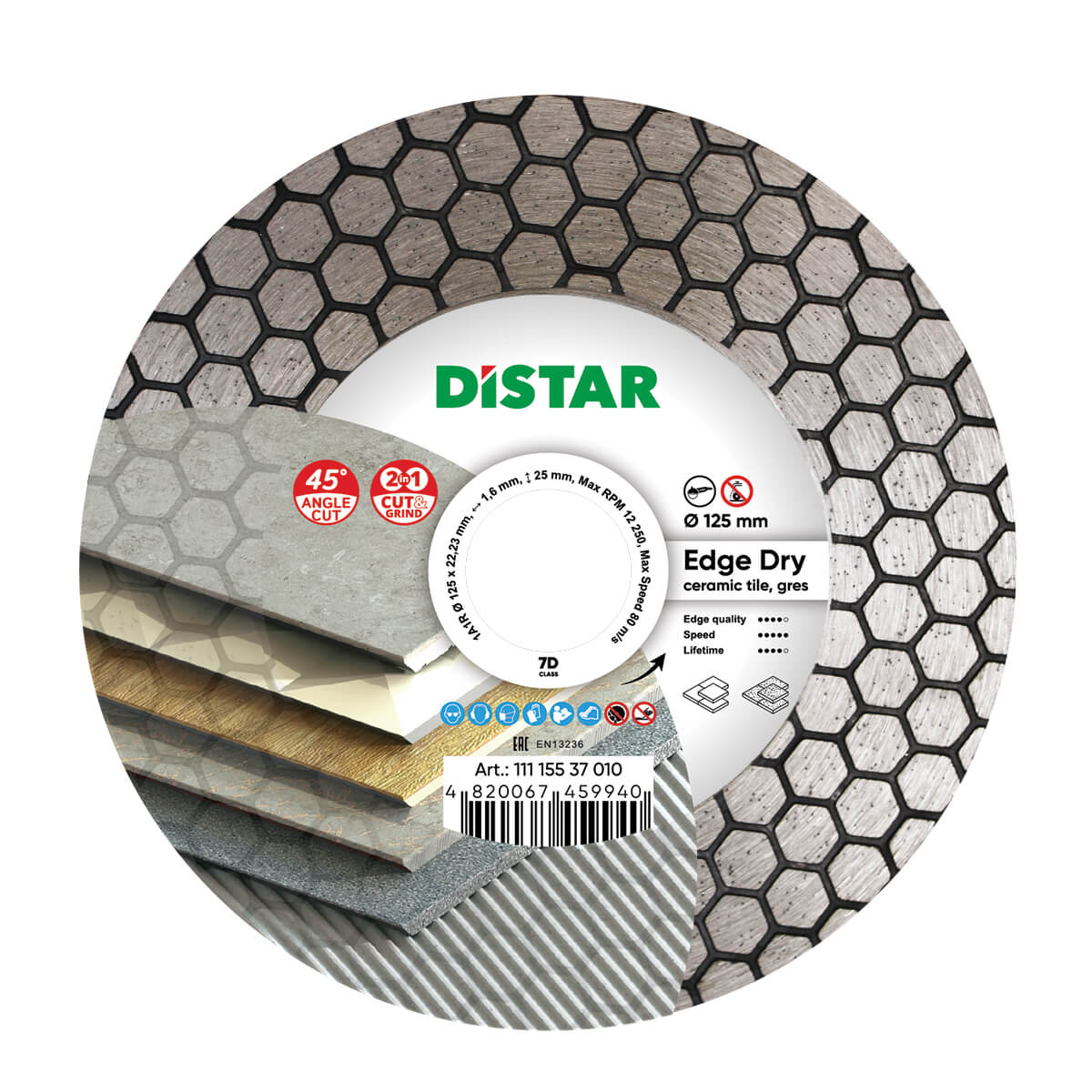 Coco Tarcza Diamentowa Edge Dry 1251, 62522, 23 - Td-di 9940