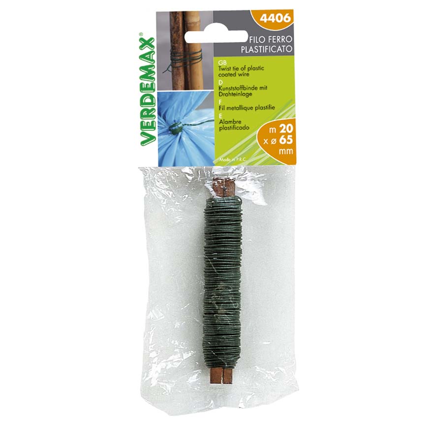 Filo Di Ferro Plastificato Diametro 0,65mmx20m Verdemax