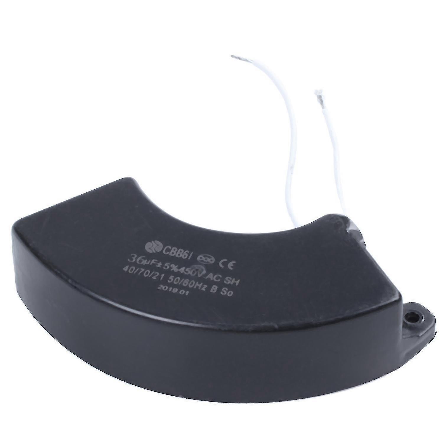 Condensateur AVR 36 µF 450 V CA, boîtier polypropylène auto-extinguible, entraxe 140 mm, 1 pièce