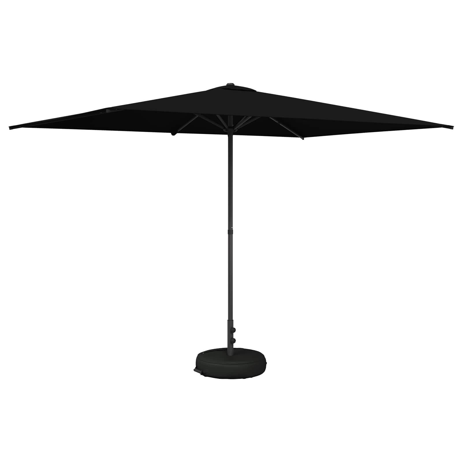 Garden Parasol With Base 200 X 300 Cm Polyester Rectangular Vidaxl