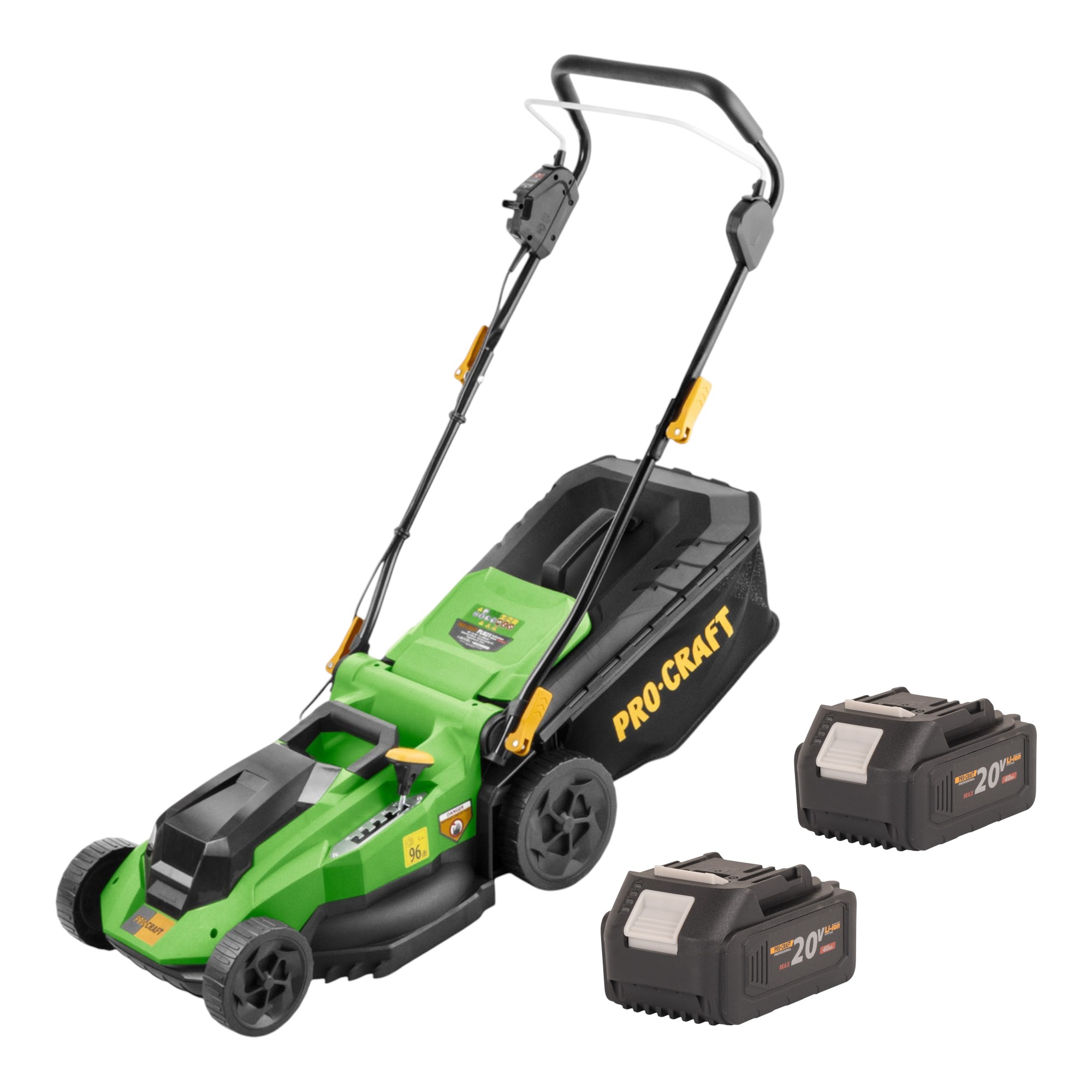 Tosaerba A Batteria Procraft Plm21bb 40 V (2x 20 V) 380 Mm Brushless + Procraft