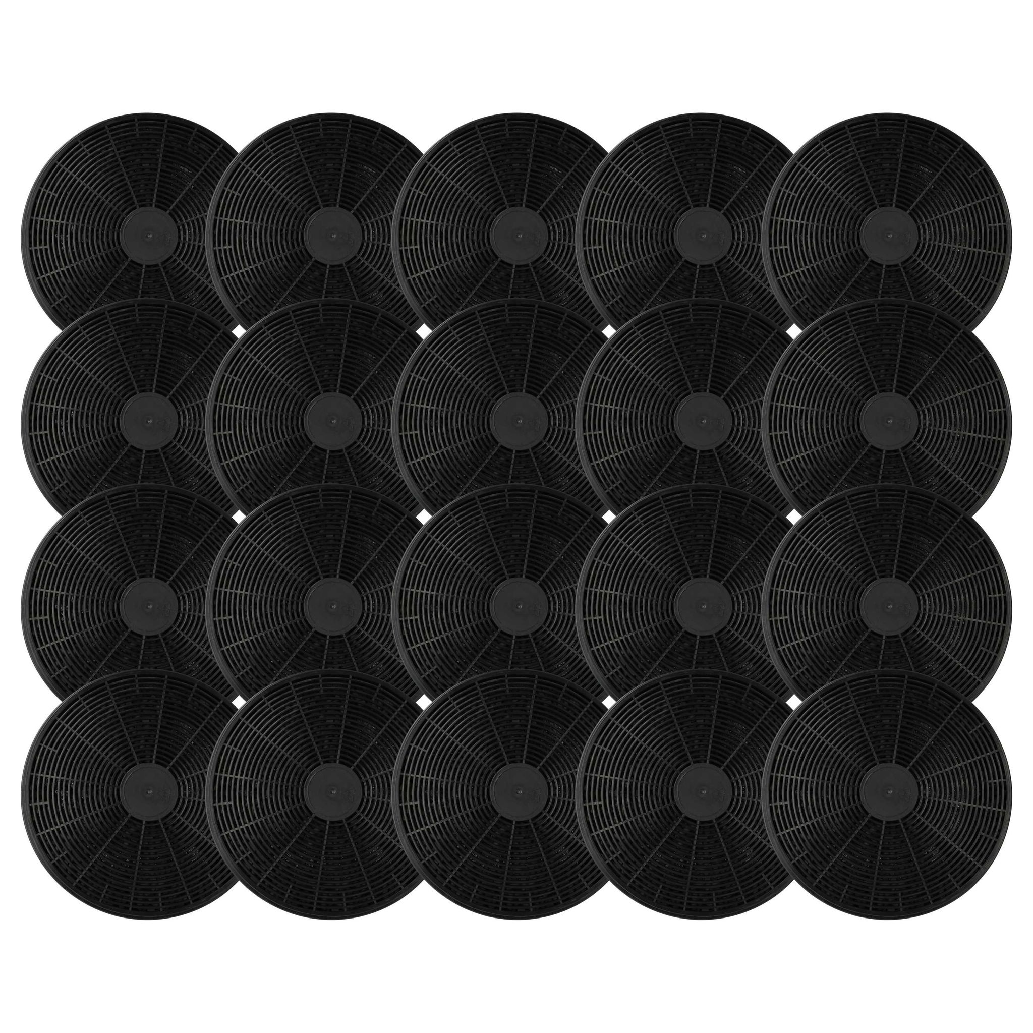 20x Aktivkohlefilter Ersatz Für Kkt Kolbe K606, K122 Für Dunstabzugshaube - 17,5 Cm - Vhbw