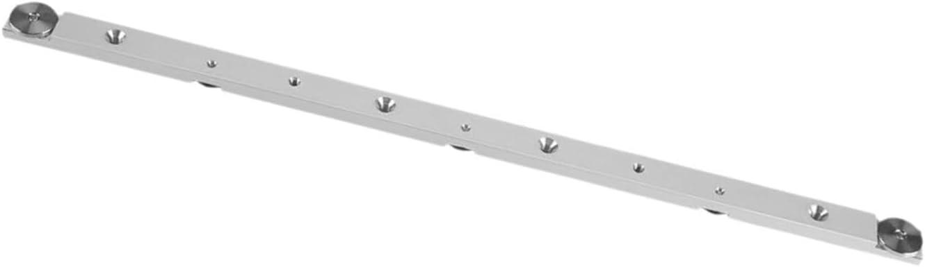 Barre à onglet coulissante en acier inoxydable pour table de sciage, 450 mm, avec visserie