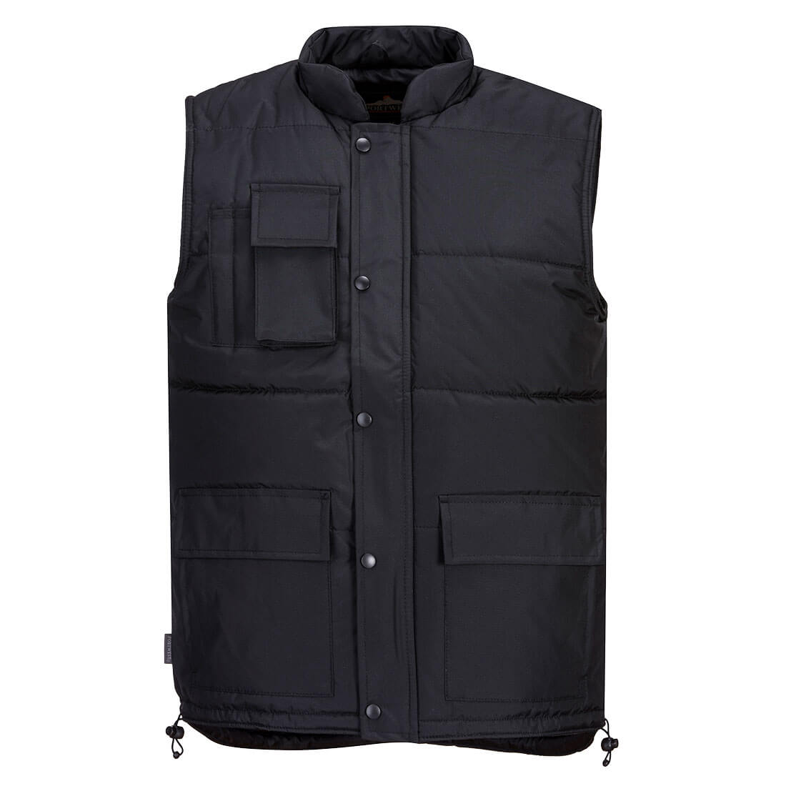 Portwest Klassischer Schwarzer Winterweste L