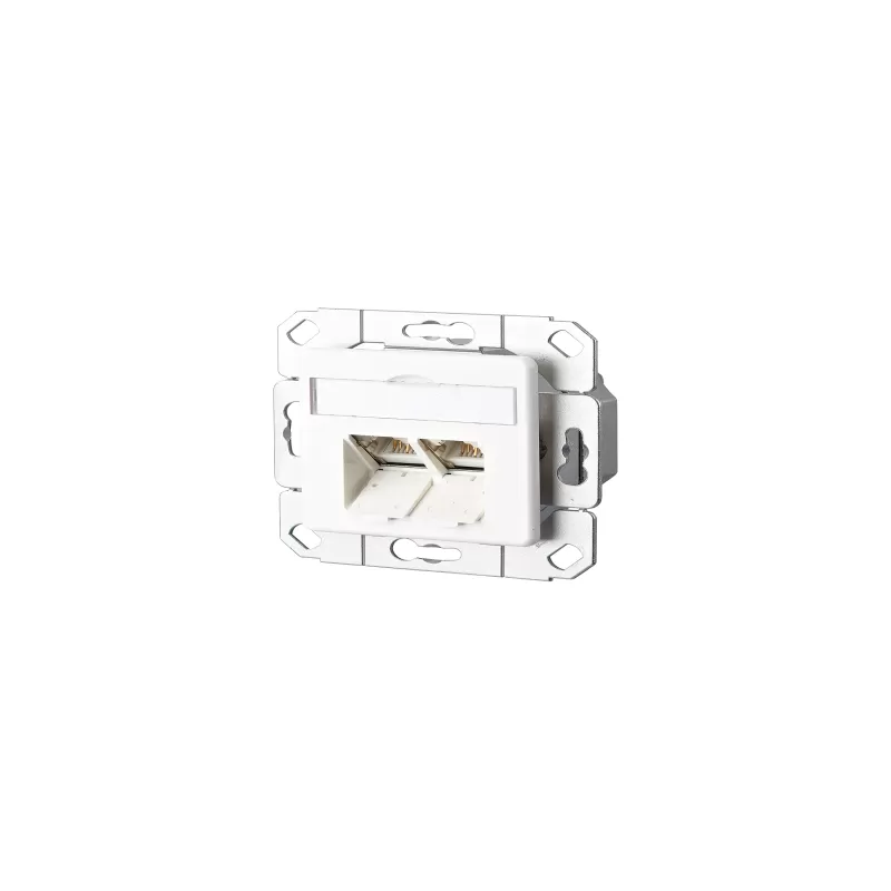 Metz Connect E-Dat C6 2 Port Upk Reinweiß, 1307381102-I - Bild 4