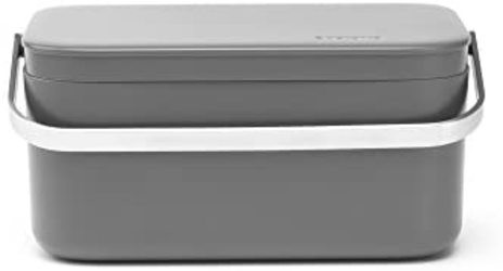 Brabantia Abfalleimer, Kunststoff/Edelstahl, Dunkelgrau, 22 x 13 x 11 cm, 1 Einheiten - Bild 4