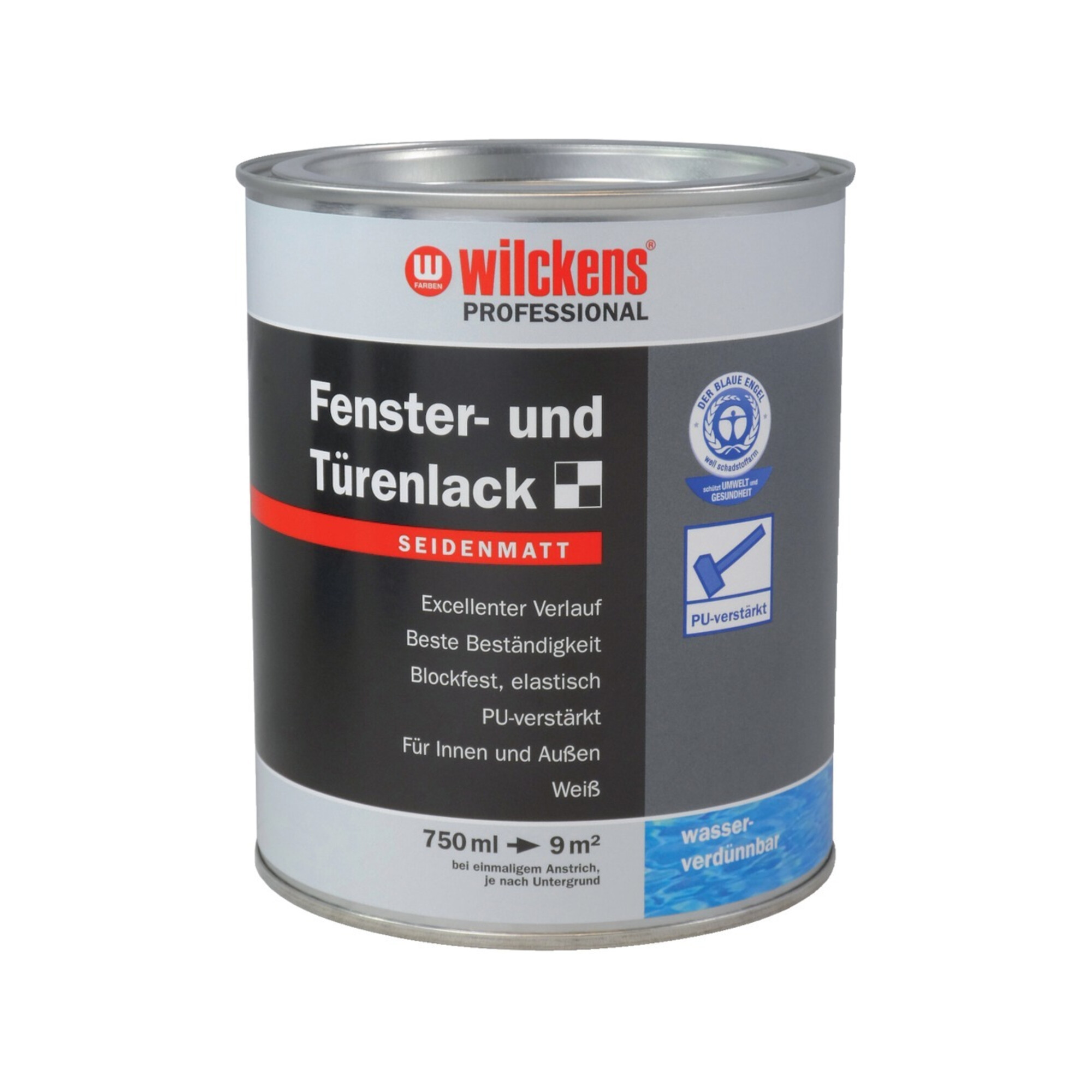 Fenster-und Türenlack Seidenmatt, 750ml - Wilckens