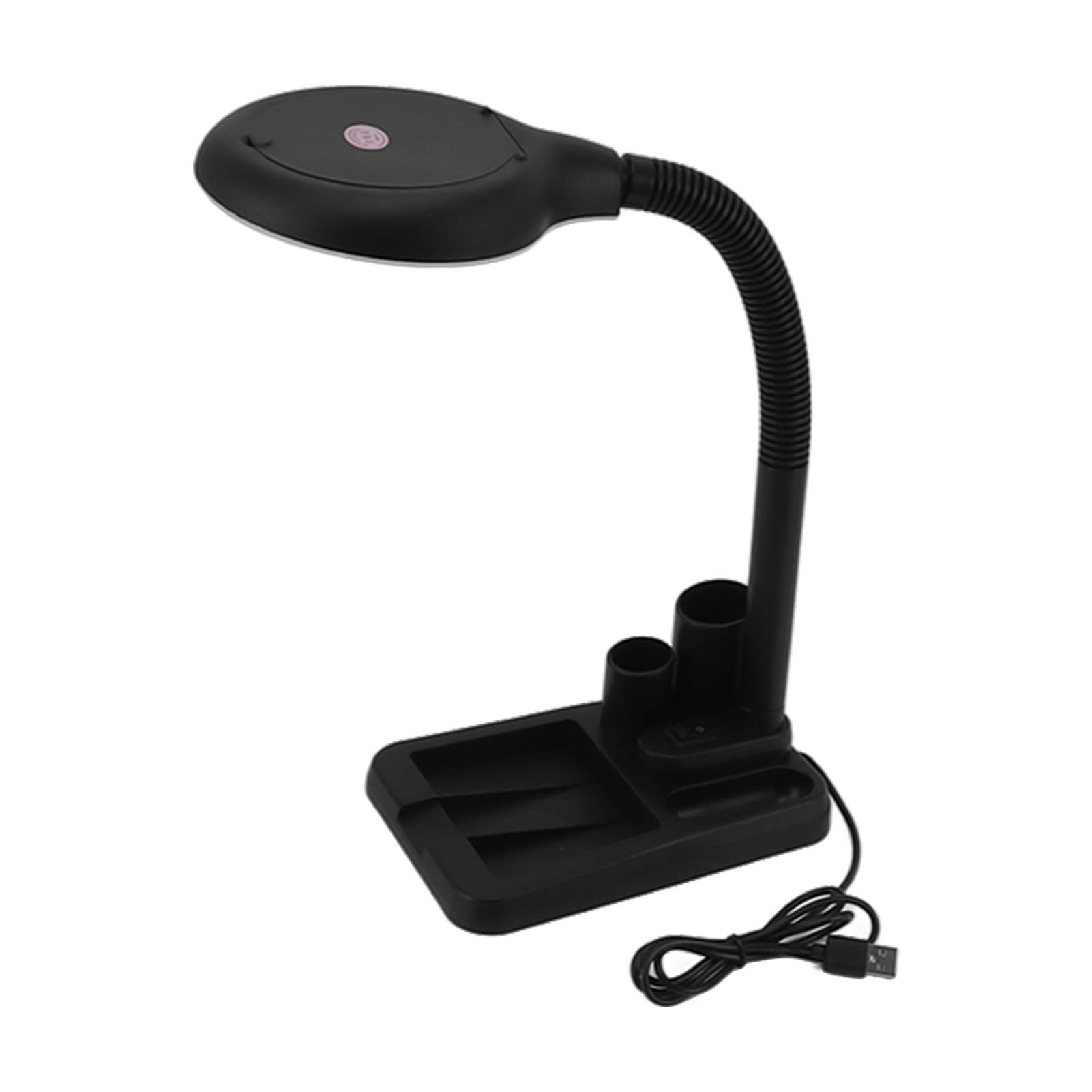 Loupe à main LED avec col de cygne lumineux, 9 niveaux de luminosité et 3 températures de couleur, dimmable
