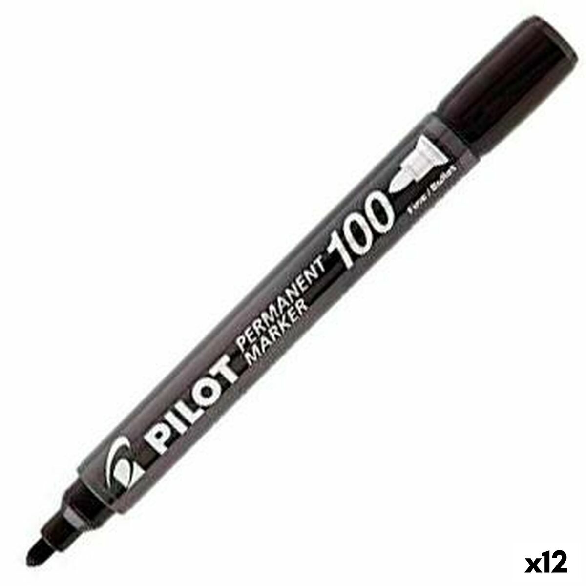 Pilot Schwarz Permanent 100 Marker 1 Stück(E) Feine Spitze