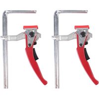 Serre-joint à cliquet type F pour table MFT et rail de guidage, ouverture 152 mm, 204 kg, lot de 2
