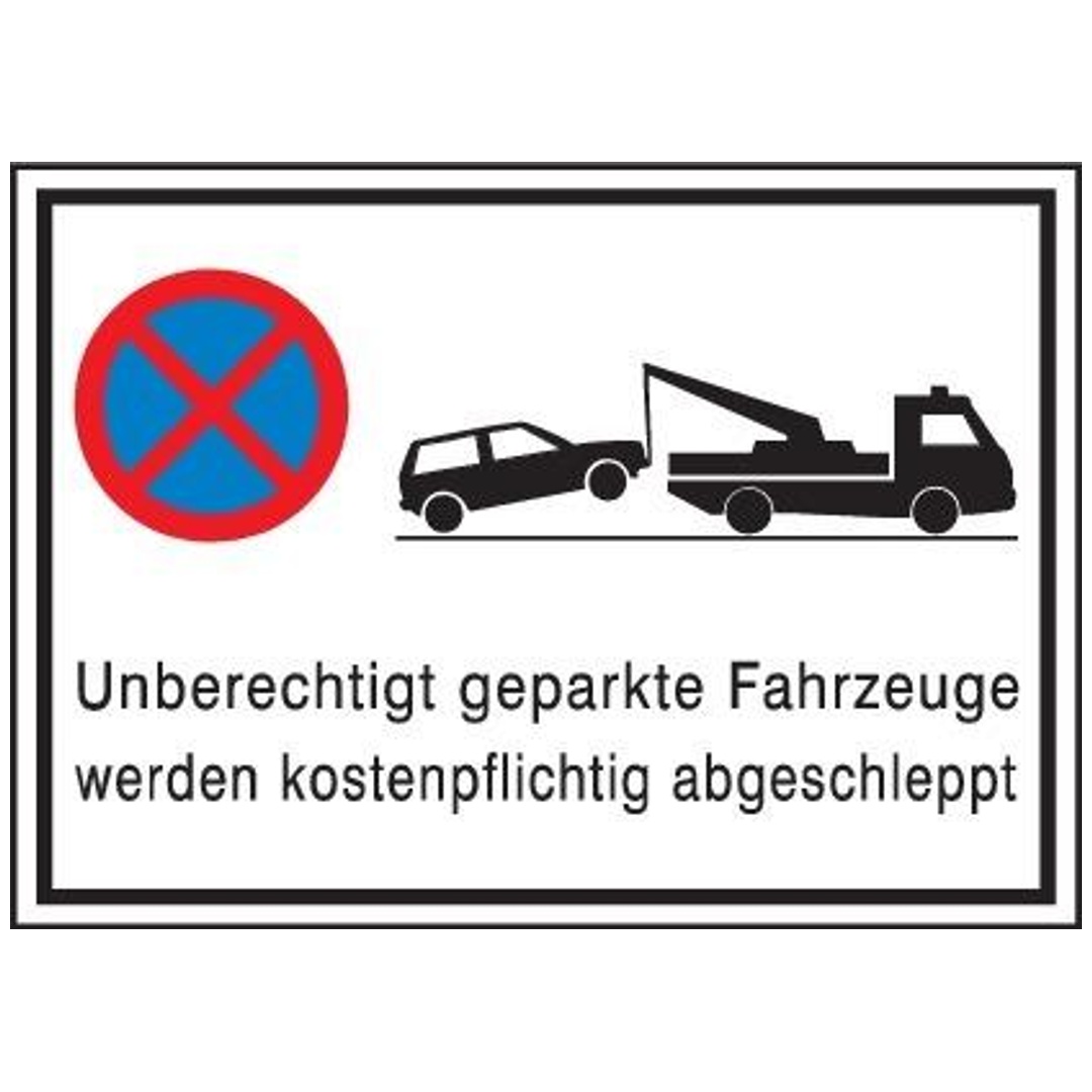 Parkverbotschild Alu 600X400 mm; Abschl - Image 3