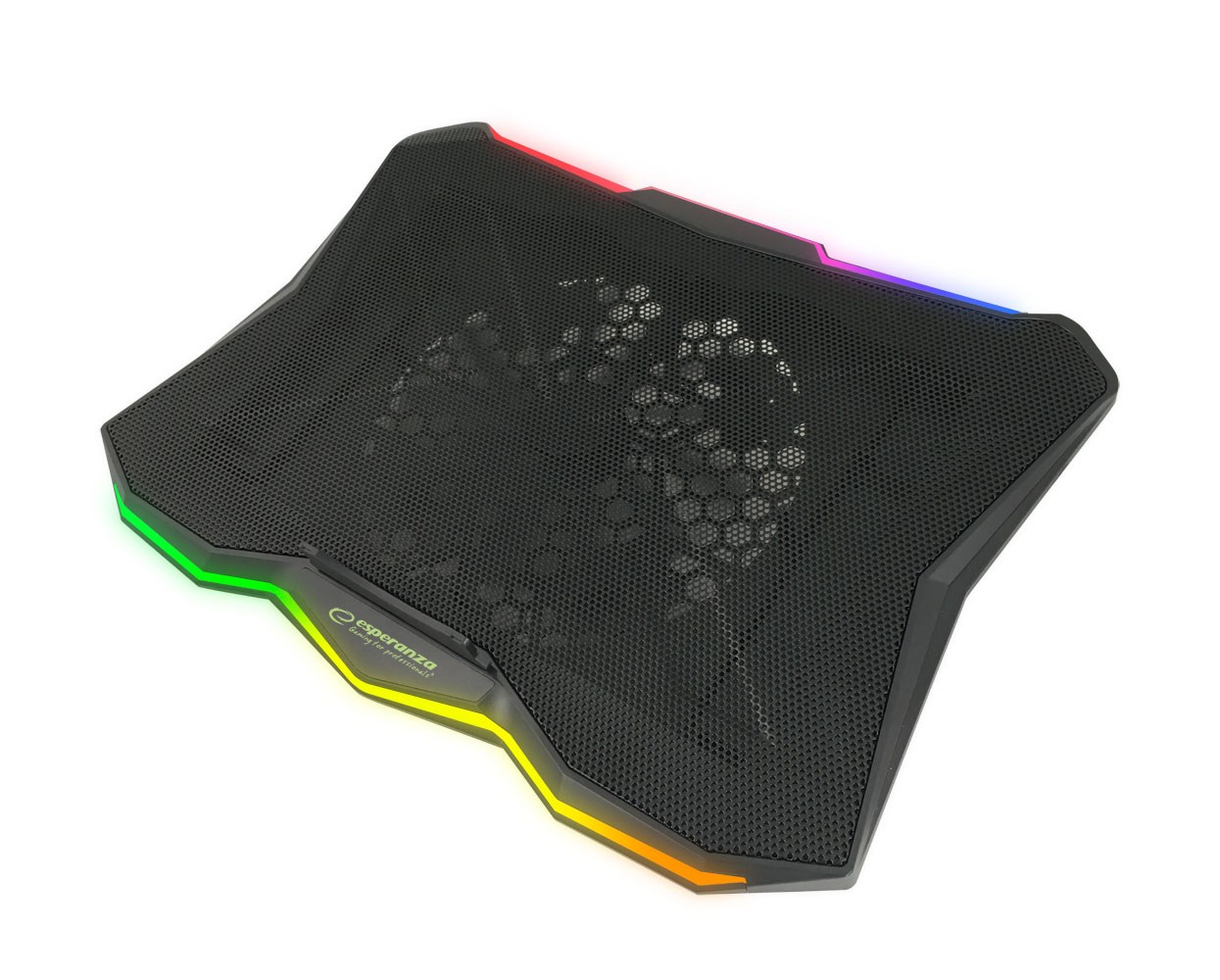 Tresice France Schwarz Esperanza Rgb Illuminated Gaming Notebook Cooling Pad Xalok