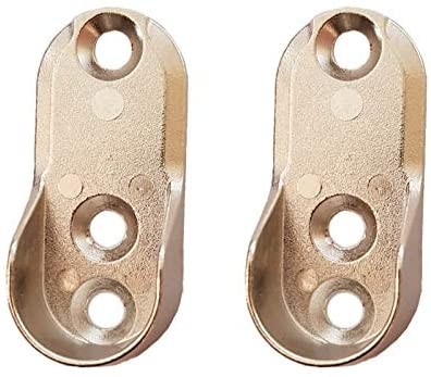 Supporto Asta Armadio 3 Fori Larghezza 15mm Confezione 2pz