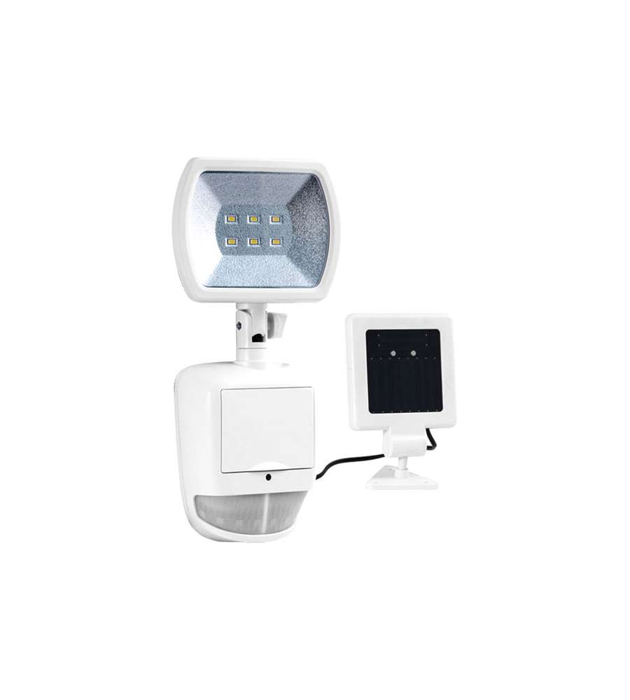 Proiettore Solare Led Con Sensore - Mm.281x128x50 - 120 Lumen