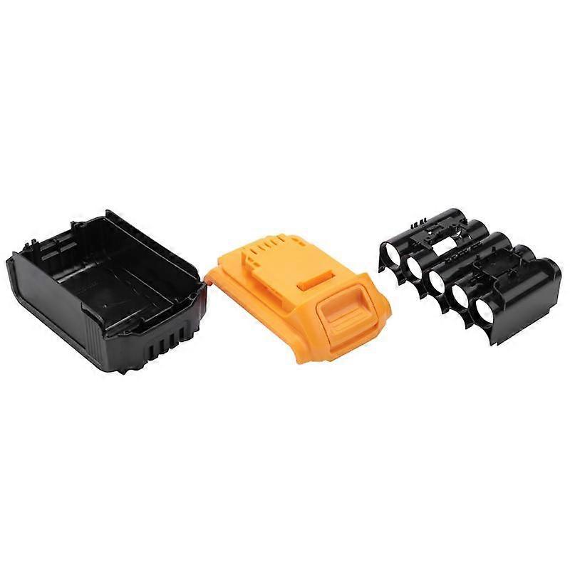 Boîtier de batterie Li-ion 18 V/20 V, plastique noir et jaune, pour 10 accus 18650, avec circuit imprimé de protection