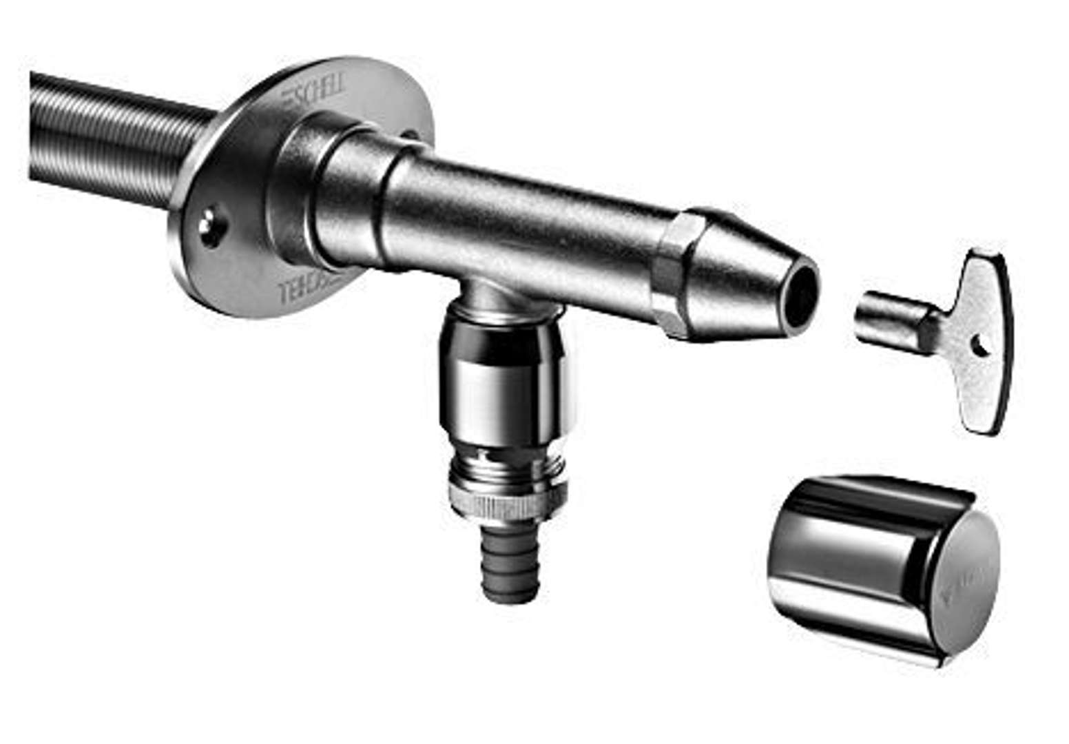 Schell Außenarmatur POLAR II DN 15, frosts., mvc, Inst.-Bausatz, m RB