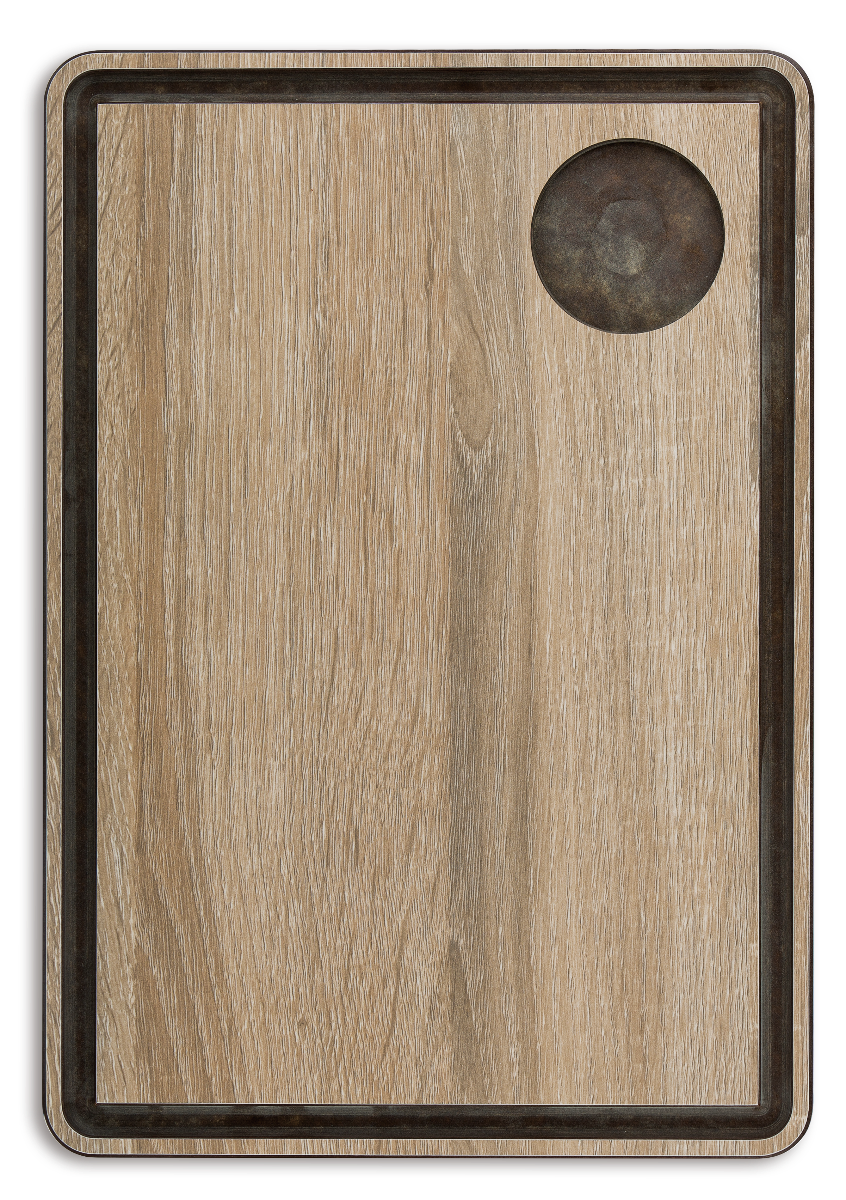Arcos Unisex Braune Schneidbrett Mit Dipschalen Ecke 330 X 230 Mm - Image 2