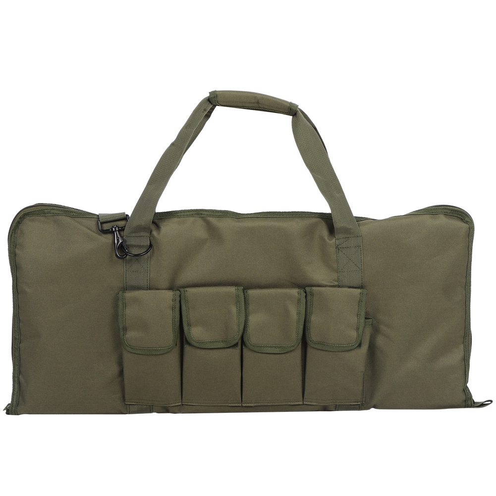 Sac à bandoulière militaire en toile Oxford 600D, 71 x 32 cm, vert, 1 pièce