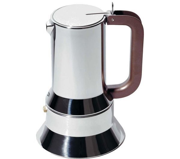 ALESSI Espressomaschine / 6 Tassen silber