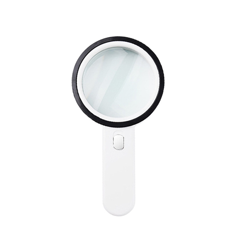 Loupe de lecture lumineuse 30x avec 12 LED, 24 x 12,5 cm, loupe de poche pour bijoux et petits caractères