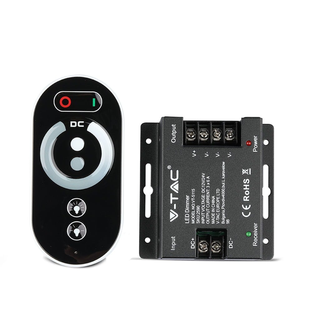V-Tac Led-leuchtband Zubehör Touch Remote Controller Schwarz