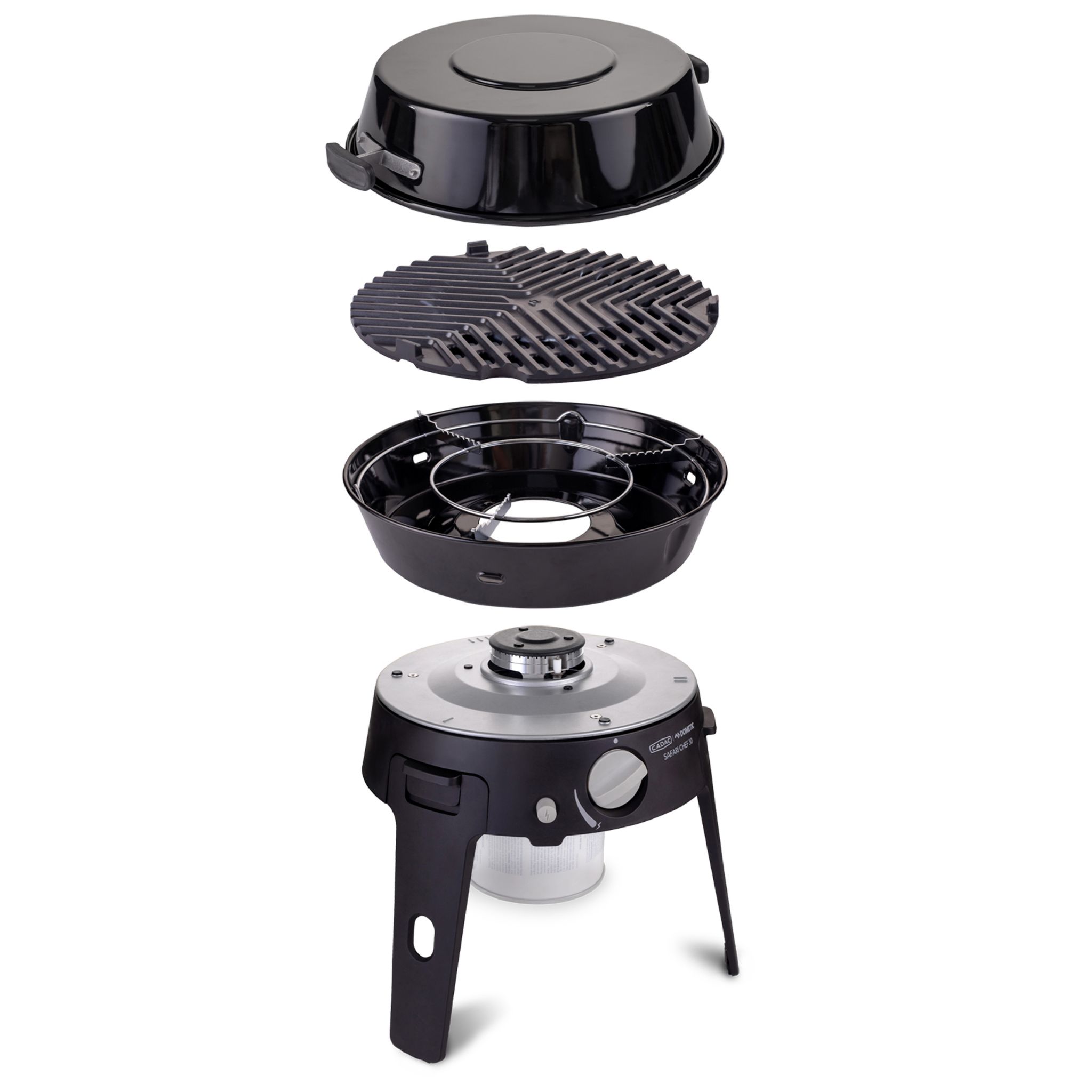 Cadac Safari Chef 30 Hp Combo Gasgrill Campinggrill Ø 30 Cm 6546c-20-eu