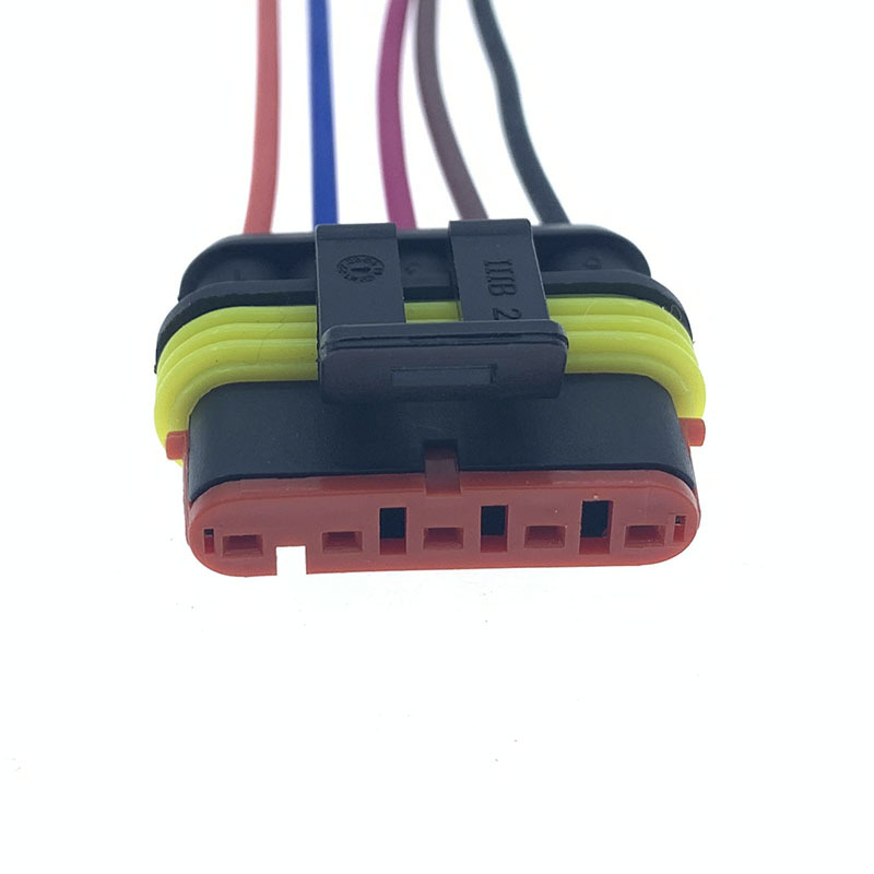 Prise et connecteur électriques pour groupe électrogène, pompe à urée, accélérateur électronique, coloris noir, lot de 4