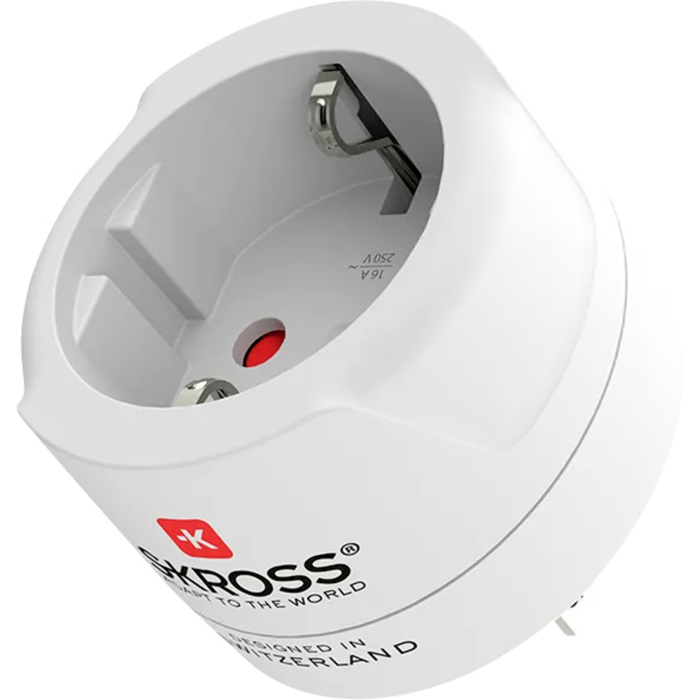 Skross Weiß 1.500203-1 Reiseadapter Ca Eu To Usa (Bulk)