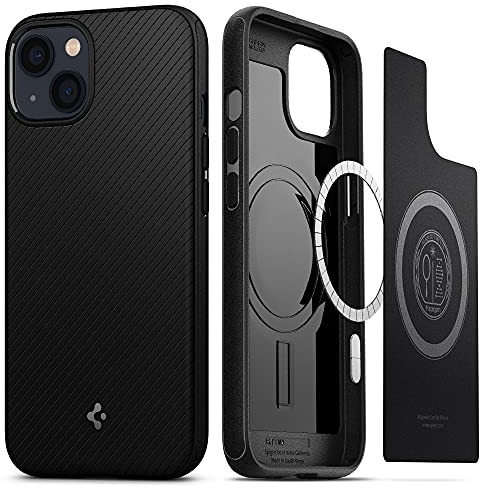 Spigen Case Mag Armor MagSafe Apple iPhone 13 Matte Black (SPN1787BLK) - SPN1787BLK (Apple iPhone 13), Smartphone Hülle, Schwarz - Bild 3