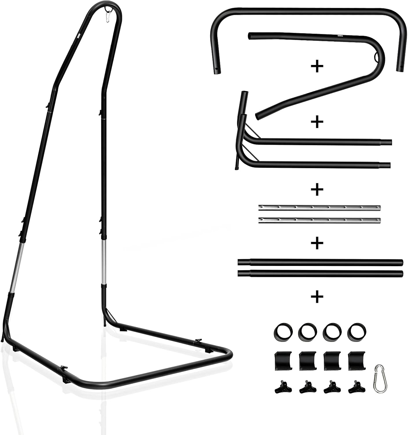 Costway - Support Pour Fauteuil Suspendu 195-235cm Cadre En Acier Avec