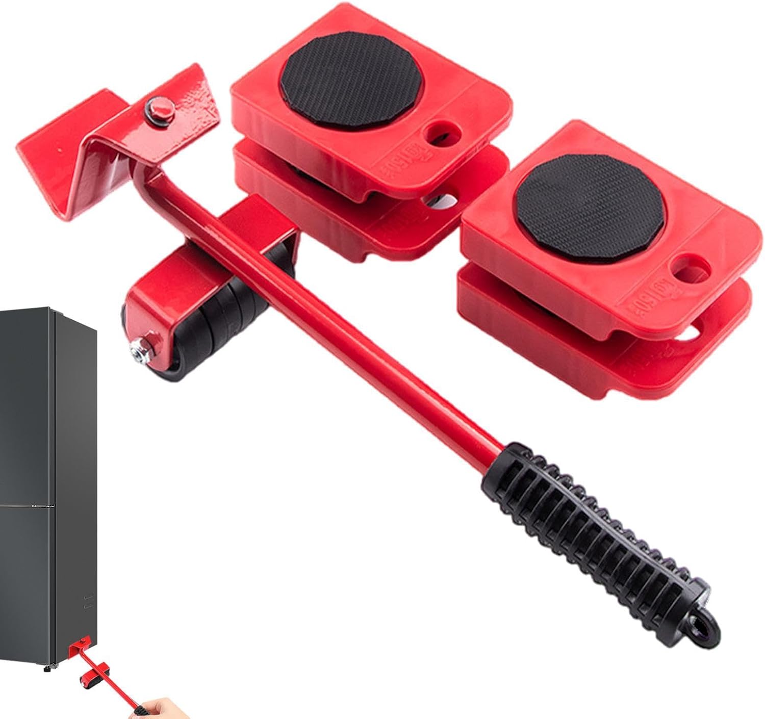 Kit de manutention pour meubles, fer et ABS, 31,5 x 9,5 x 9,5 cm, charge max. 150 kg