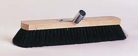 Nölle Beige Brück Saalbesen, Reines Roßhaar, Breite 50 Cm, Mit Metallhalter, Holz