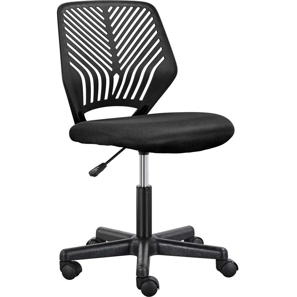 Yaheetech - Chaise De Bureau, Chaise D'Ordinateur, Fauteuil Bureau Ergonomique, Pivotant, Fonction Réglage, Style Moderne, Charge De 136kg Noir