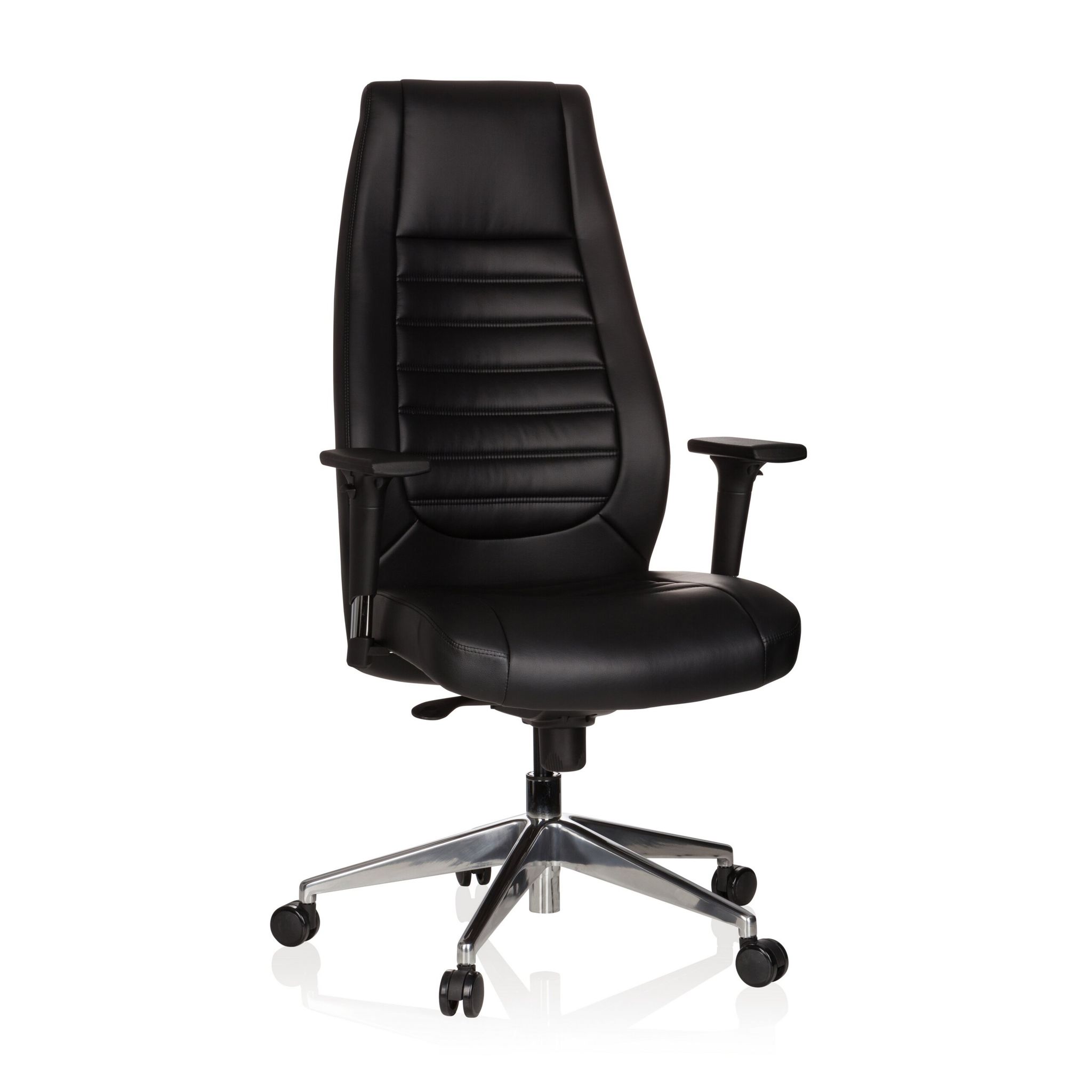 Hjh Office Schwarz Bürostuhl / Chefsessel Vitoro Kunstleder